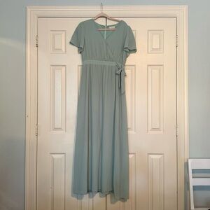 Bohme Light Green Maxi Dress Size Large